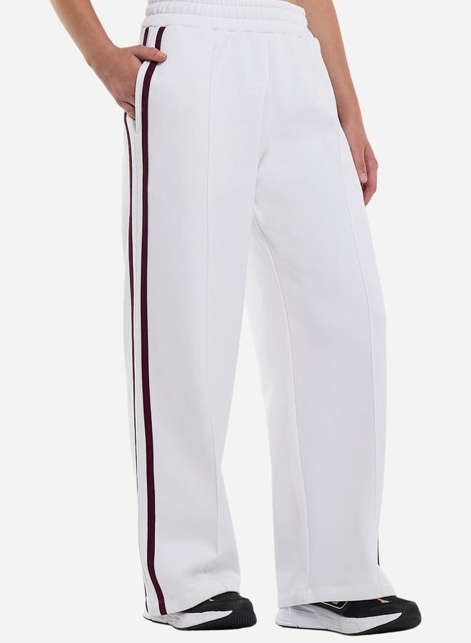 victor and jane White Quarter Zip Sweatshirt and Wide Leg Joggers Co-Ords - Image 4