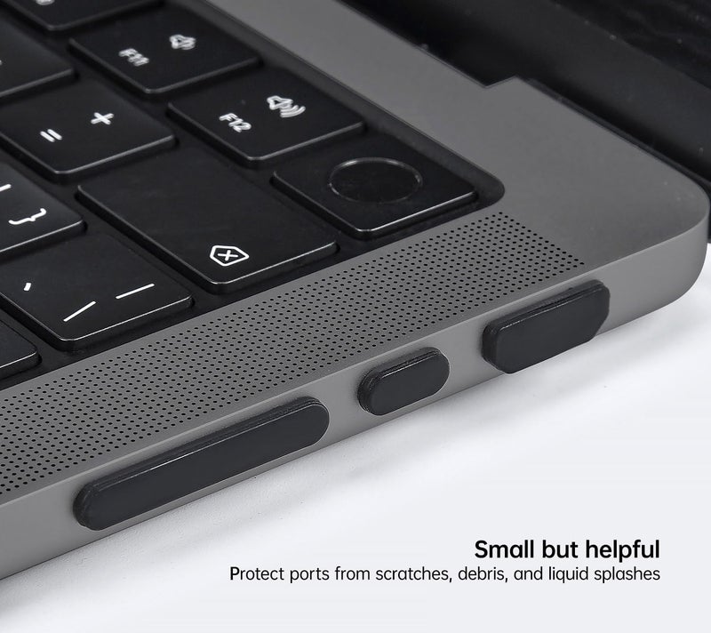 CaseBuy 7PCS Anti Dust Port Plugs Cover for MacBook Air 13 15.3 inch M4 M3 M2 M1 / 2025-2022 MacBook Pro 14" & 16" M5 M4 M3 M2 M1 Pro/Max, MacBook Port Accessories - Image 4