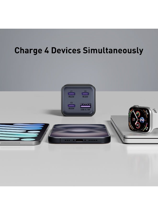 JODA شاحن سطح المكتب JODA Voltar 65 GaN 65W PD باللون الأسود - Image 4