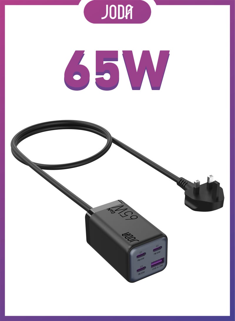 JODA Voltar 65 GaN 65W PD Desktop Charger Black - Image 1