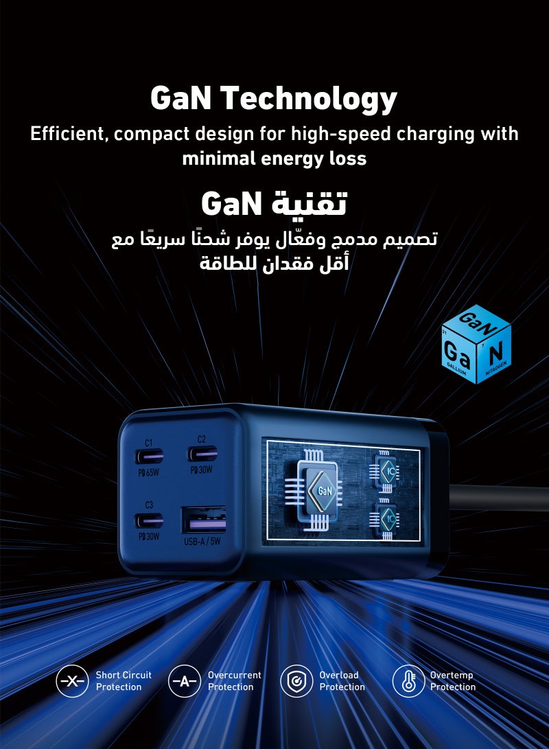 JODA Voltar 65 GaN 65W PD Desktop Charger Black - Image 3