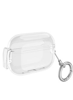 Generic Protective Case Clear With Carabiner For AirPods Pro 2  Shockproof Lock buckle Cover  Front Led Visible  - Image 1
