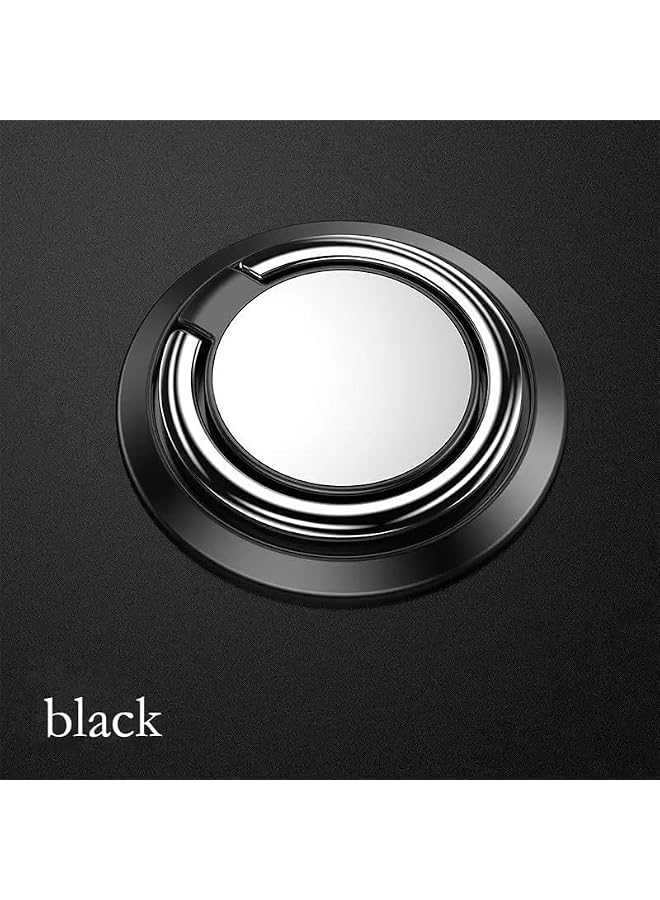S-TOP Phone Ring Holder with 360° Rotation, Fits All Smartphones. Phone mount ultra slim. multi use. Strong magnetic phone ring and phone mount. Stylish and cute. Black colour - Image 2