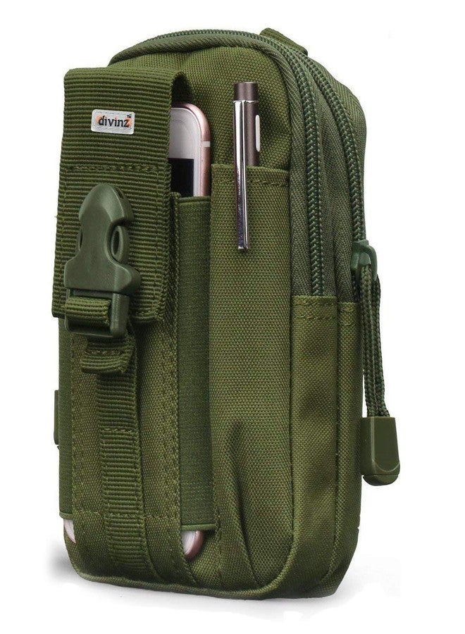 Divinext Tactical Waist Belt Bag Pouch Mobile Case Holder, 7 X 4.5 X 1.5 inch, Multi Color - Image 1