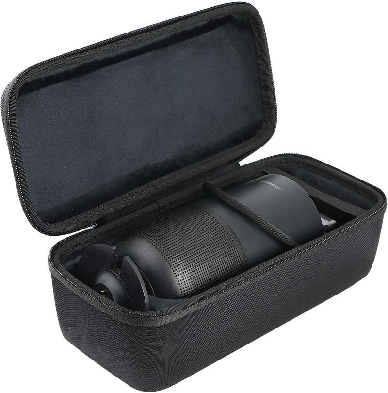 Khanka Hard Travel Case Replacement for Bose Portable Smart Speaker (Square Triple Black) - Image 3