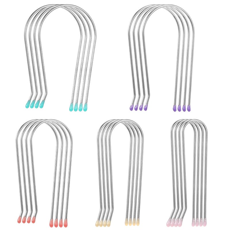 Oruola 20pcs Hot Roller Clips for Electric RollersAssorted Hot Roller Clips ReplacementsHot Roller PinsElectric Rollers Clips Travel Hot Roller Securing Clips5 Sizes 075112515175