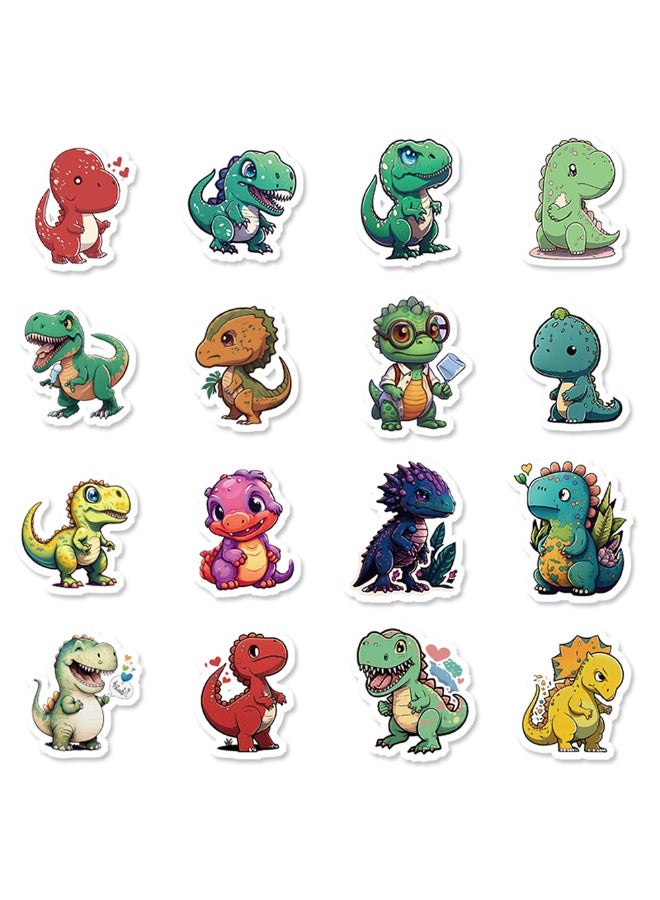 MYNGAPOP 50-Piece Cartoon Dinosaur Stickers Waterproof Animal Vinyl Stickers for Laptop - Image 4