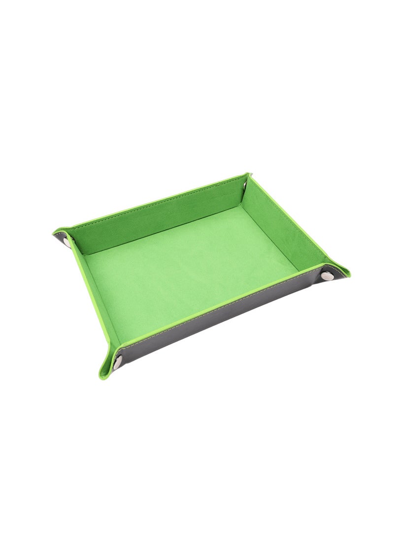 Generic - A generation of spot wholesale flannel dice plate Four Corners folding game dice plate storage tray - Image 1