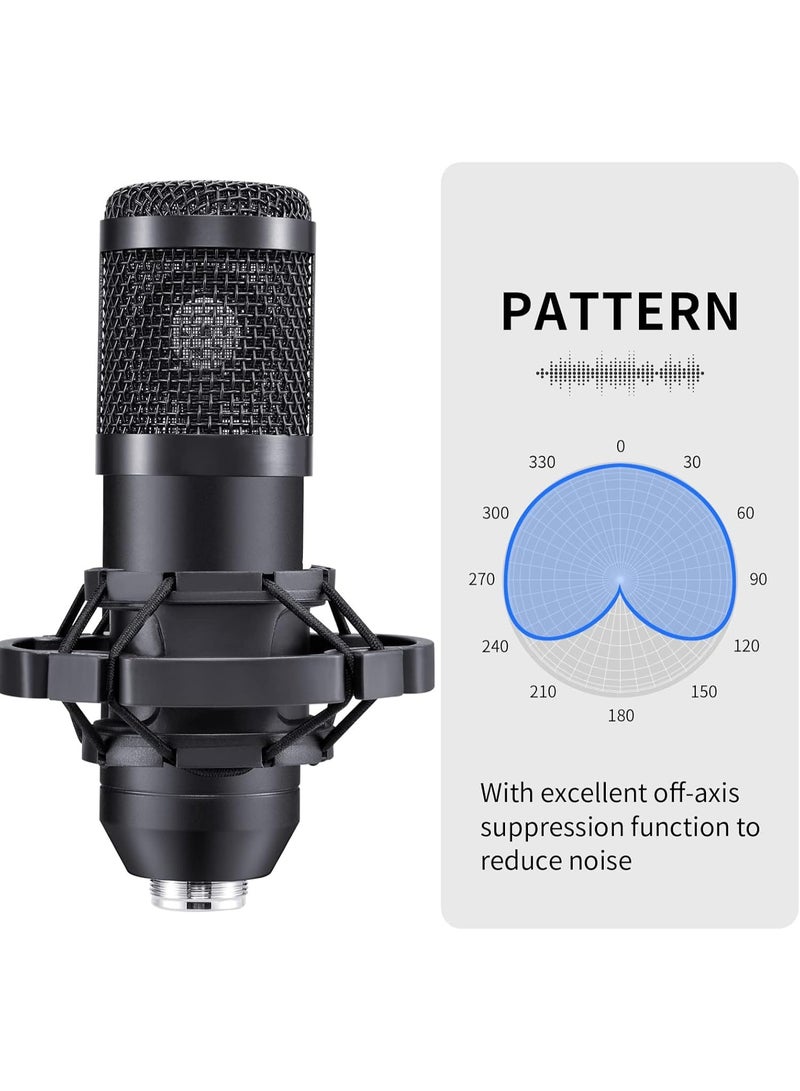 Arabest USB Gaming Microphone, PC Streaming Podcast Microphone, Professional 192khz/24bit Electrical Condenser Mic Kit with Sound Chipset & Adjustable Boom Arm Set for Streaming, Podcast, Studio and Singing  - Image 2
