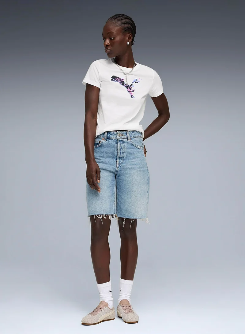 PUMA  Graphics Floral Cat T-Shirt for Women | Best Price UAE