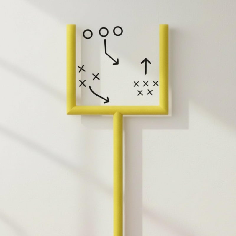 Pangda 31 Pcs Football Party Decorations Kit Football Goal Wall Decor Include 9 Pearl Cotton Tube 21 Tactical Stickers 1 Traceless Tape for Room Decor Sports Game Day Sport Theme Party Decorations - Image 1