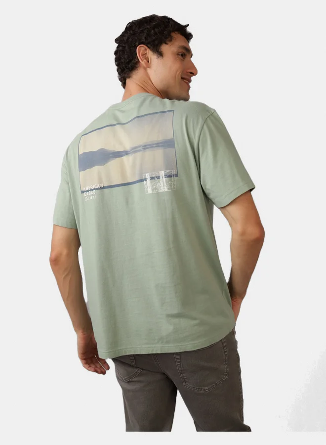 امريكان ايجل AE Logo Graphic T-Shirt
