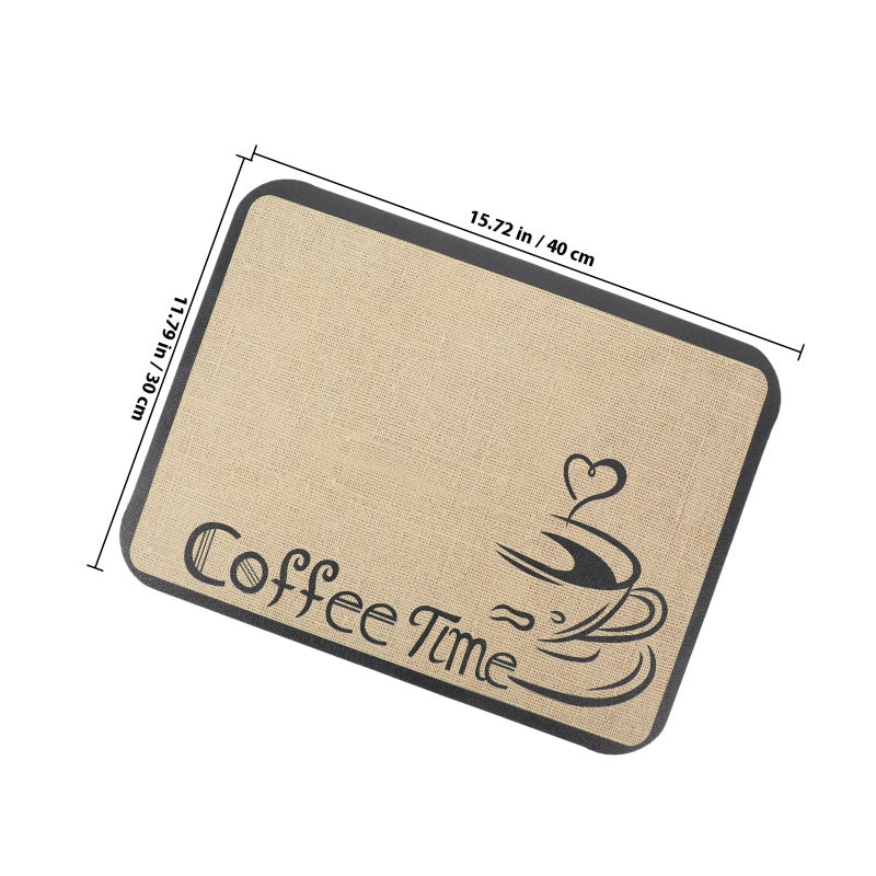 Coffee Counter Mat, Non-Slip and Absorbent for Kitchen Countertops, Lightweight Design - Image 2