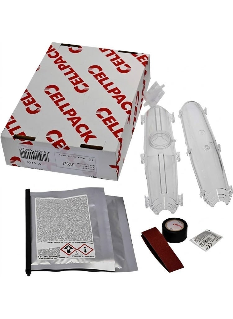 CELLPACK CAST RESIN STRAIGHT-THROUGH CABLE JOINT KIT ELECTRICAL CABLE SLEEVE FOR LOW- AND MEDIUM VOLTAGE MADE IN GERMANY (M11) - Image 1