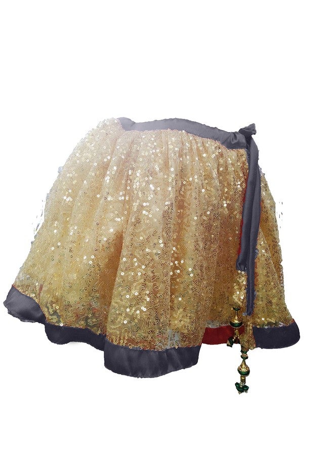 HIBA _Baby Girls Lehenga Choli set with dupatta golden and black 2-3 year - Image 2