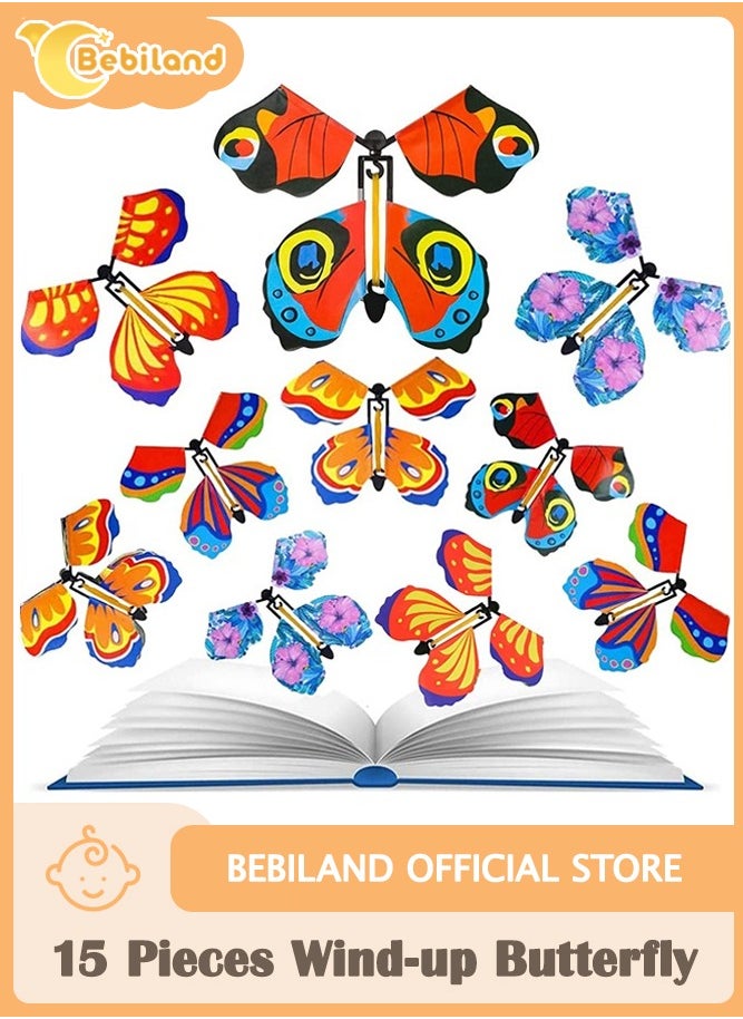 15 Pieces Magic Fairy Flying Butterfly Rubber Band Powered Wind up Butterfly Toy for Surprise Gift or Party Playing, Bookmark andgreeting Card, Clockwork Butterfly Toy(Classic Style) - pzsku/Z217FA7BC442D7013A143Z/45/_/1736326677/43f18381-c00e-40e1-951a-1fd46074d4a7