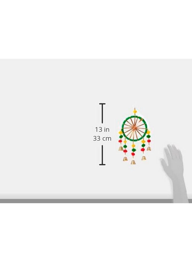 VNQ Premium Bless Wall Decor Ring Bells jhumki Style Hanging for Home Decor,Diwali Decor,Wedding Decor,Tample Pooja Room Decor All Festival Decor Pack of (2) - Image 3