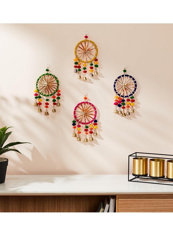 VNQ Premium Bless Wall Decor Ring Bells jhumki Style Hanging for Home Decor,Diwali Decor,Wedding Decor,Tample Pooja Room Decor All Festival Decor Pack of (2) - Image 5