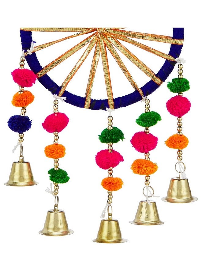 VNQ Premium Bless Wall Decor Ring Bells jhumki Style Hanging for Home Decor,Diwali Decor,Wedding Decor,Tample Pooja Room Decor All Festival Decor Pack of (2) - Image 2