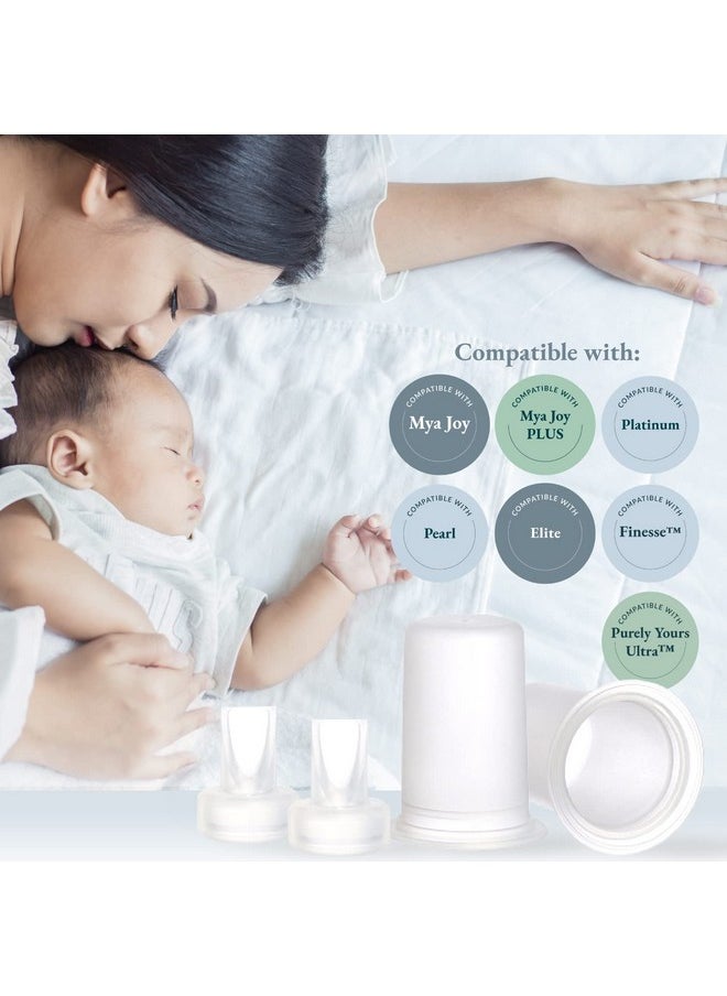 Ameda Universal Spare Parts Kit Breast Pump Accessories Silicone Breast Pump Parts 2 Diaphragms & 2 Valves Use With Mya Joy Mya Joy Plus Platinum Pearl Elite Finesse & Purely Yours (4 Piece)  - Image 4