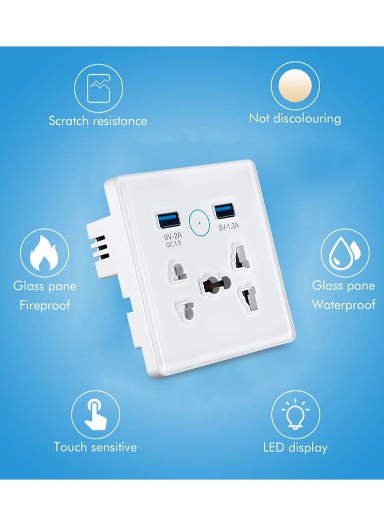 ALINK - Smart Wall Wifi Outlet Wall Socket with USB WiFi Wall Plug Compatible with Apple Homekit Works with Siri Alexa Google Home No Hub Required - Image 1
