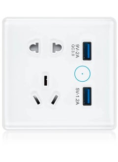Smart Wall Wifi Outlet Wall Socket with USB WiFi Wall Plug Compatible with Apple Homekit Works with Siri Alexa Google Home No Hub Required