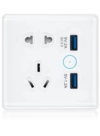 Smart Wall Wifi Outlet Wall Socket with USB WiFi Wall Plug Compatible with Apple Homekit Works with Siri Alexa Google Home No Hub Required - pzsku/Z217FE795DB46A471BF52Z/45/_/1714585109/214e84f4-bba5-4620-80aa-15a4815e8cea