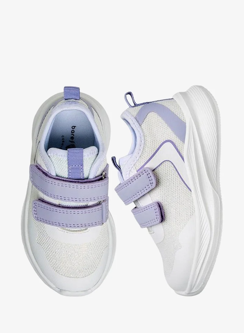 Barefeet Girls Hook And Loop Ankle Sneakers