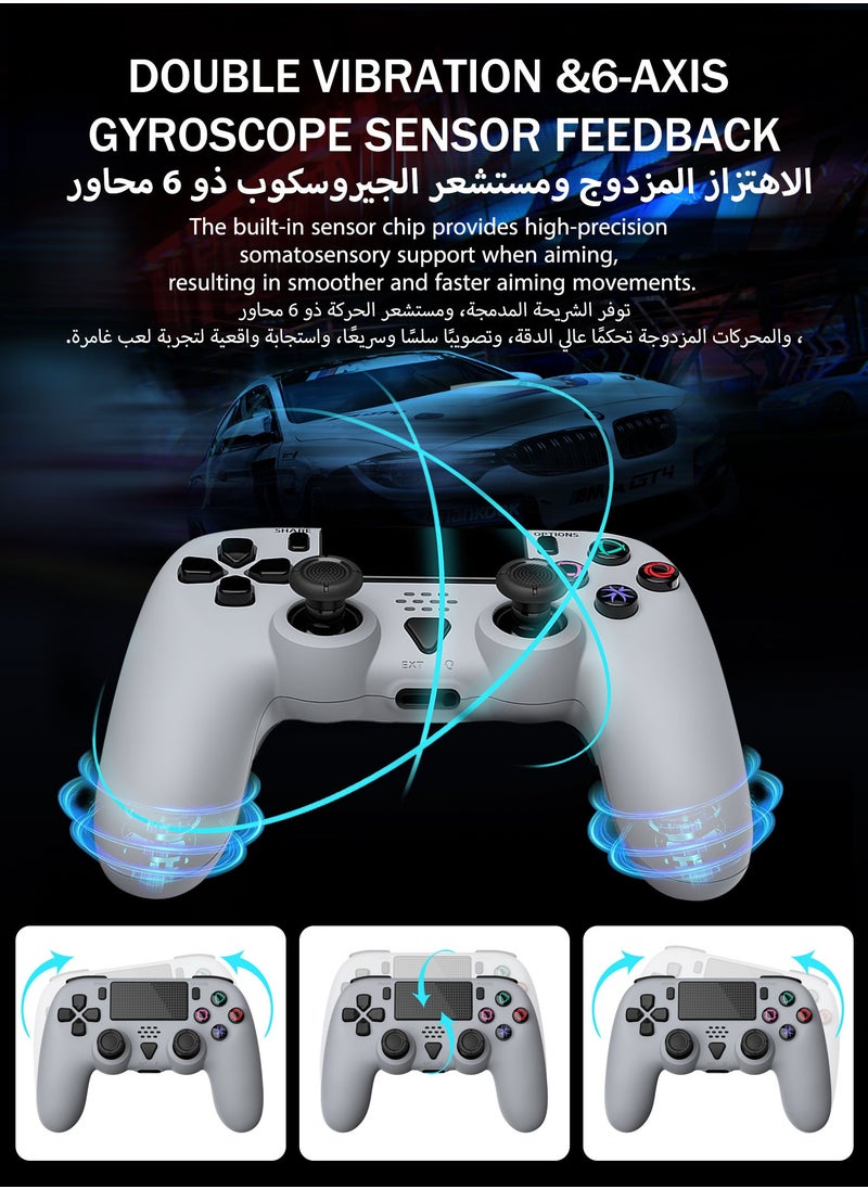 Generic - Wireless PS5 Controller with Dual Motor Vibration, Six-Axis Motion Sensing, Programmable Back Buttons, 3.5mm Headphone Jack, External Speaker, Wired/Wireless for PS5 & PC - Ergonomic Design for Comfortable Gaming - Image 1