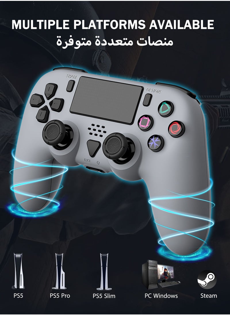 Generic - Wireless PS5 Controller with Dual Motor Vibration, Six-Axis Motion Sensing, Programmable Back Buttons, 3.5mm Headphone Jack, External Speaker, Wired/Wireless for PS5 & PC - Ergonomic Design for Comfortable Gaming - Image 1