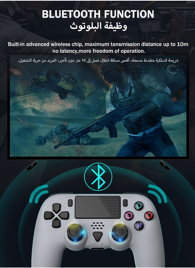 Generic - Wireless PS5 Controller with Dual Motor Vibration, Six-Axis Motion Sensing, Programmable Back Buttons, 3.5mm Headphone Jack, External Speaker, Wired/Wireless for PS5 & PC - Ergonomic Design for Comfortable Gaming - Image 1