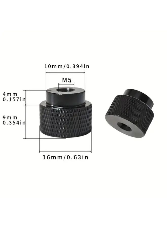 6pcs M8 Red Through Hole All Metal Threaded Knurled Step Nuts For Drone RC Car Motorcycle - Image 5