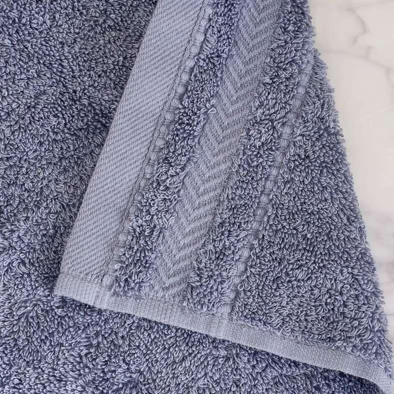 Pan Home Luxury Fingertip Towel 30x30cm - Slate Blue - Image 2