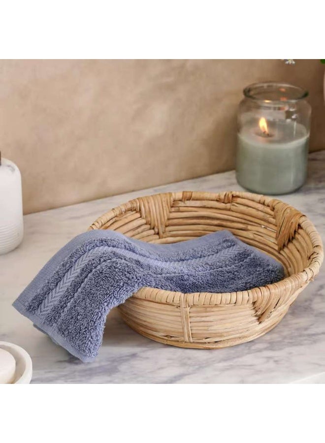 Pan Home Luxury Fingertip Towel 30x30cm - Slate Blue - Image 1