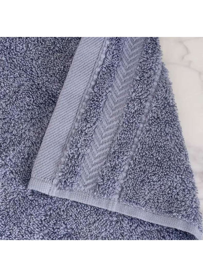 Pan Home Luxury Fingertip Towel 30x30cm - Slate Blue - Image 2