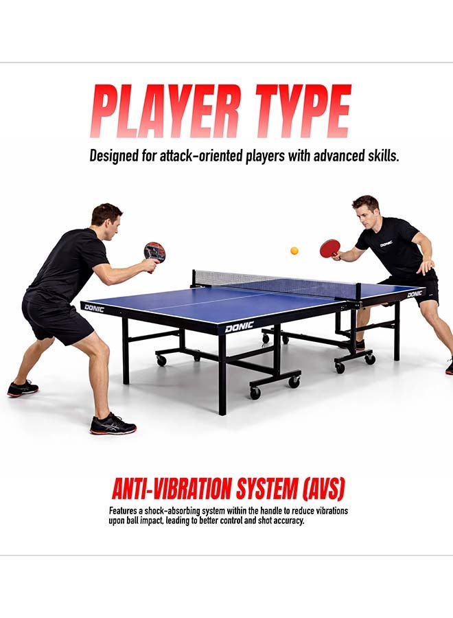 Donic DONIC Waldner 1000 Table Tennis Racquet – Professional Ping Pong Paddle with ITTF-Approved High-Performance Rubber, 5-Ply Blade, Maximum Spin, Speed and Control for Advanced Players - Premium Table Tennis Racquets for Performance, Durability and Everyday Use - Image 3