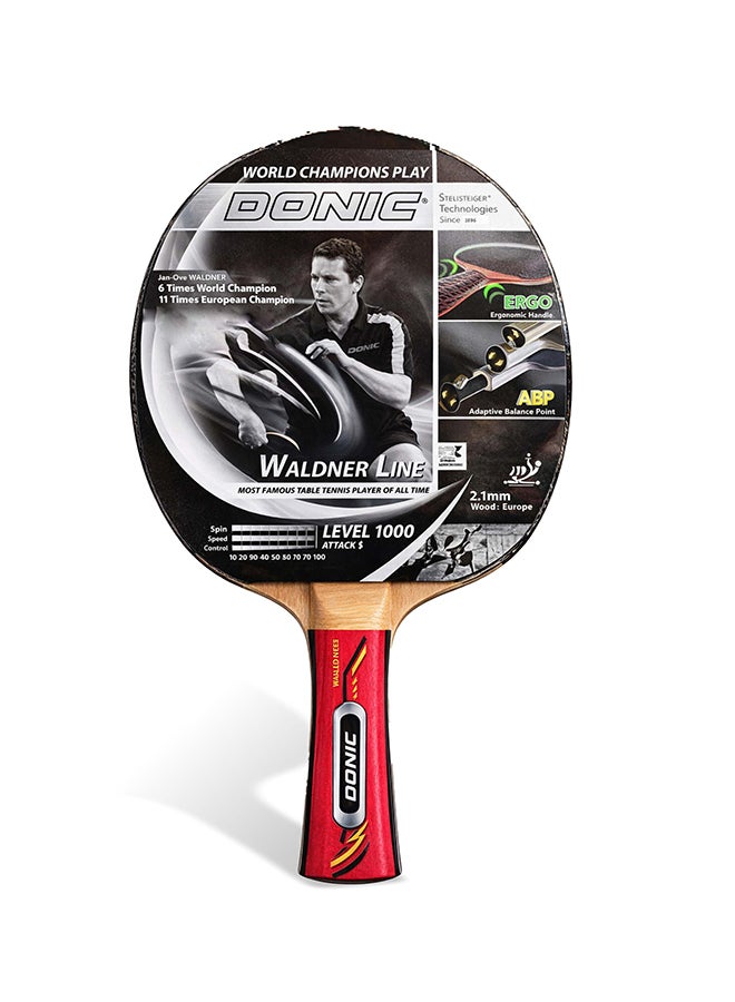 Donic DONIC Waldner 1000 Table Tennis Racquet – Professional Ping Pong Paddle with ITTF-Approved High-Performance Rubber, 5-Ply Blade, Maximum Spin, Speed and Control for Advanced Players - Premium Table Tennis Racquets for Performance, Durability and Everyday Use - Image 1