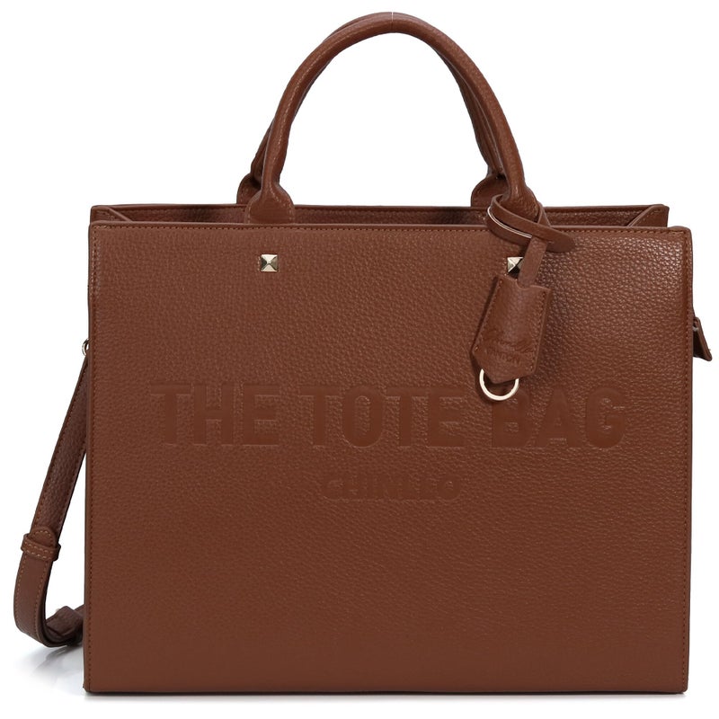 Chinllo Tote Bag for Women Top Handle Satchel Purse and Handbags with Shoulder Strap (D.Whisky-M) - Image 1