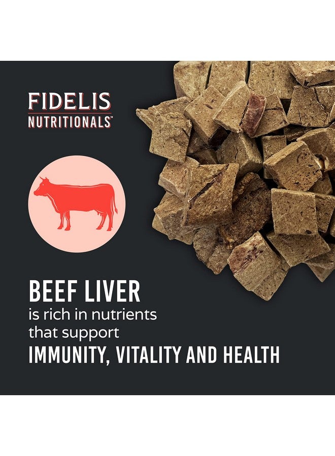 FIDELIS Freeze Dried Raw Dog Treats for Small, Medium, Large Dogs, High Protein, Gluten Free, Healthy Dog Snacks, Perfect Training Treat or Mixer, Puppy & Adult, Made in USA, 4oz, Beef Liver - Image 3