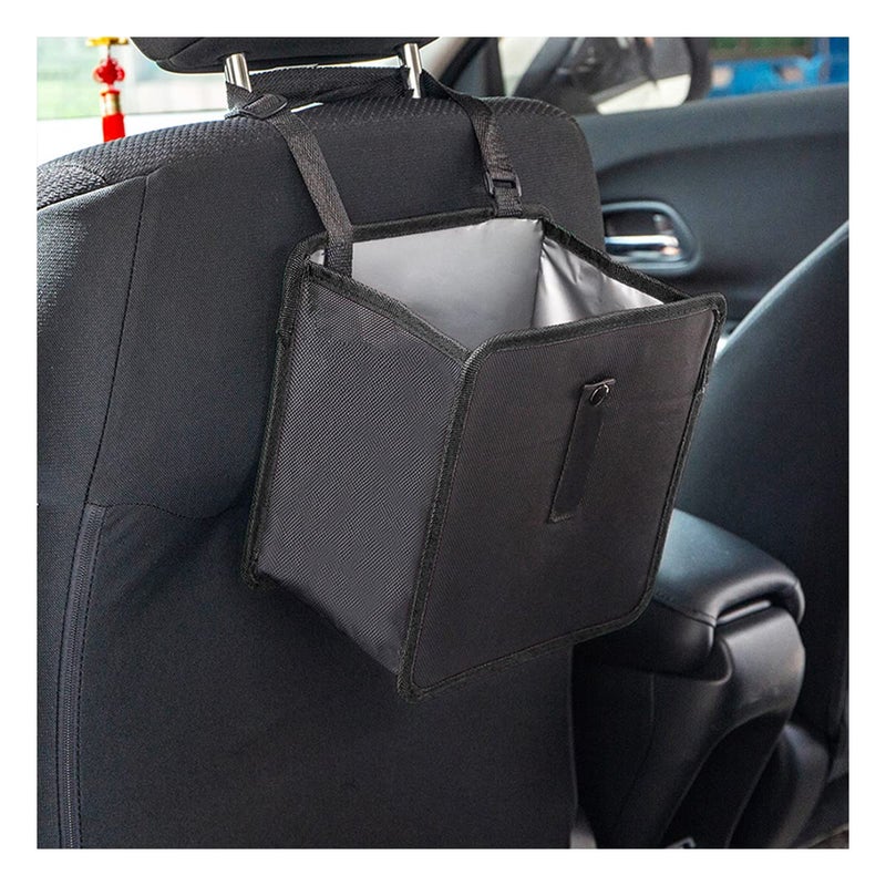 Fekey&JF Foldable Car Trash Can, Hanging Waterproof Leakproof Trash Can Storage Bag for Car with Large Capacity, Car Interior Accessories (Small) - Image 1