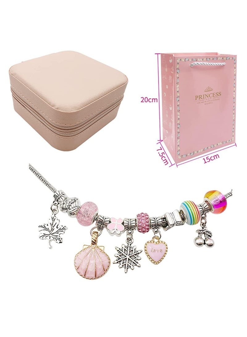 RATSAW DIY Craft 68PCS Bracelet Making Kit with Jewelry Box for Girls - Image 3