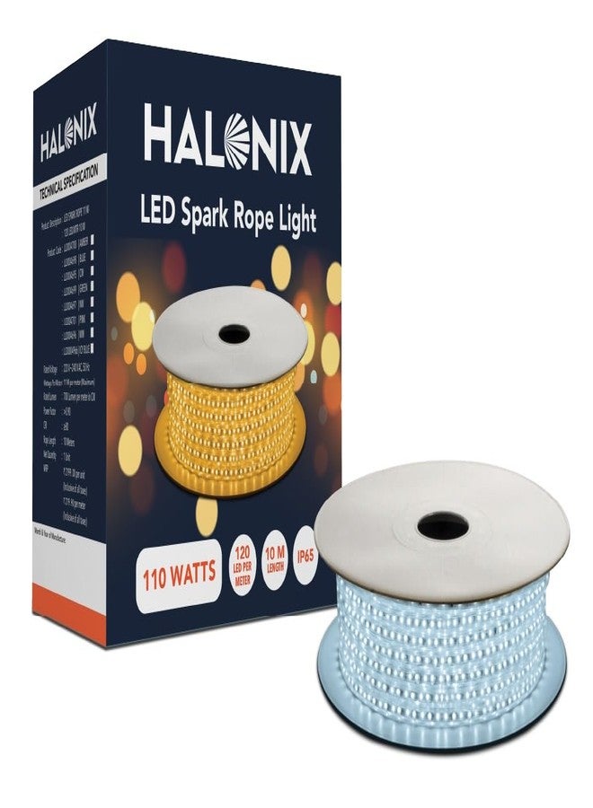 Halonix 10 Meter 120 Led/MTR 11W Rope Light for Home Decoration | IP65 Certified, BIS Approved | Indoor and Outdoor use | Direct Plug-in | Pack of 1 (10 Meter, Cool White)