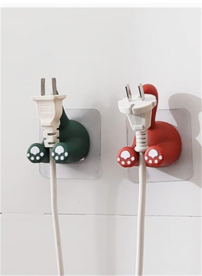 Wall Toothbrush Holder Cute Animal Adhesive Hooks Space-Saving Plugs Razor Kids Family Sets for Bathroom Washroom and Kitchen (3 Pack) - Image 2