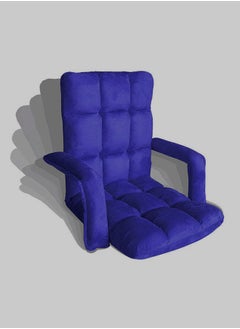 Cady One Ground chair with armrests for camping and trekking, velvet-quality foam padded with adjustable back (colors may vary)  - Image 3
