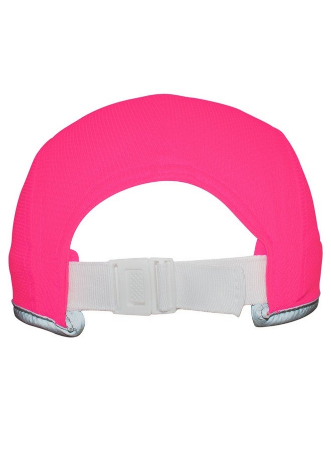 Headsweats قبعة رياضية للأداء/الجري/الرياضات الخارجية عالية الوضوح باللون الوردي النيون العاكس - Image 4