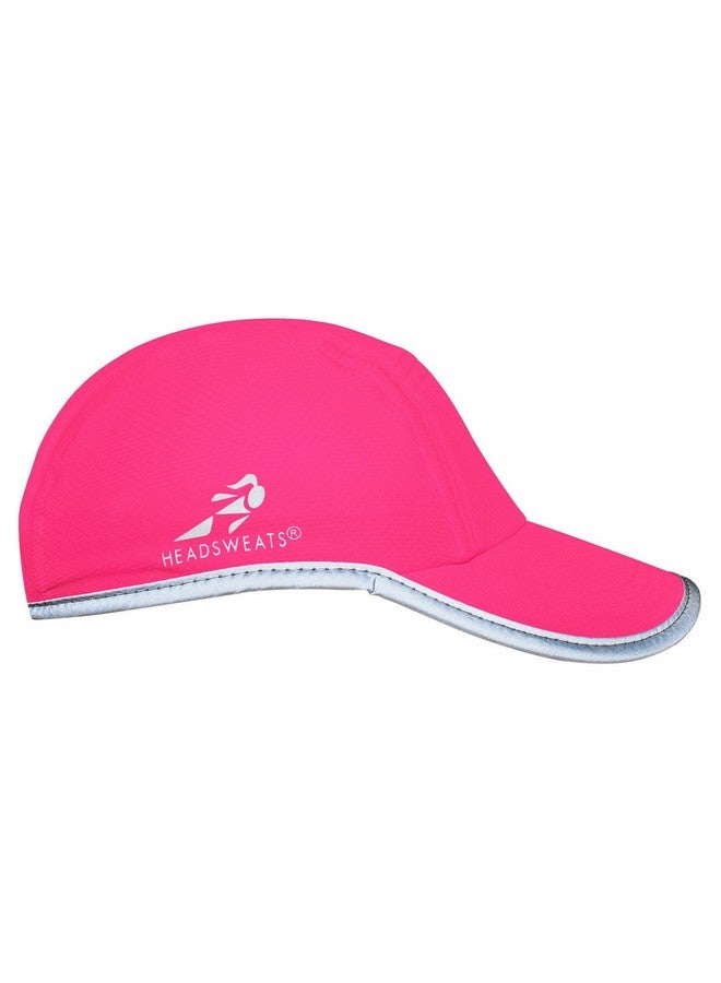 Headsweats قبعة رياضية للأداء/الجري/الرياضات الخارجية عالية الوضوح باللون الوردي النيون العاكس - Image 3