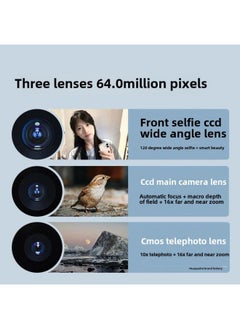 Generic 6400 Pixel CCD Student Music HD Touch Card Digital Camera Camera-Body Color:Black-package 3  - Image 4