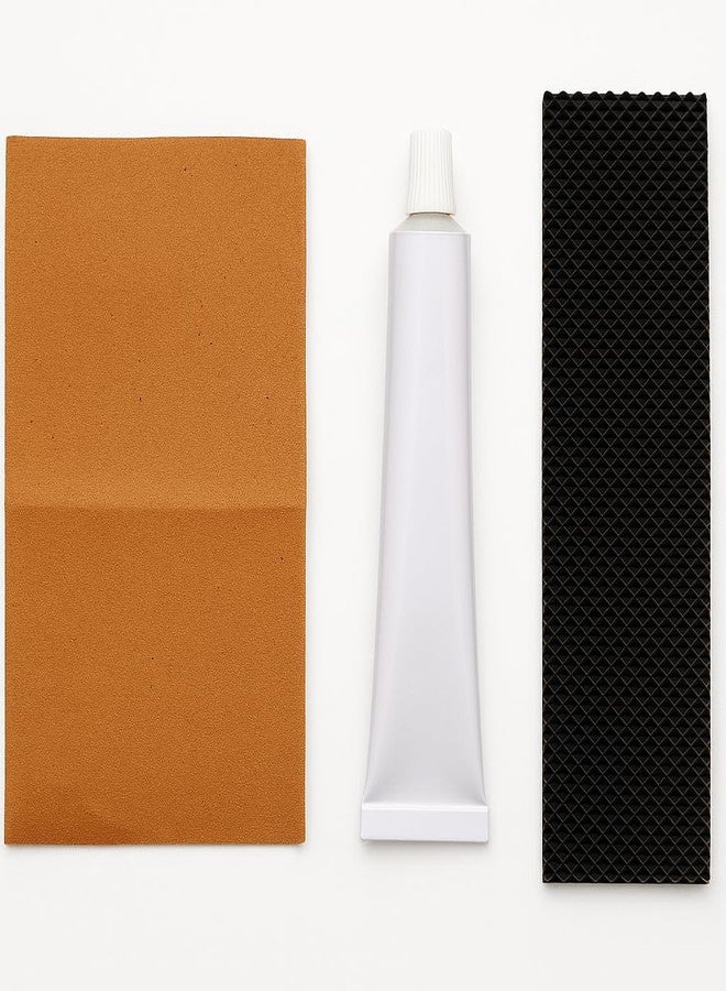 Nextage Cricket Bat Toe Guard Kit with Glue & Sandpaper , Protects Bat Toe from Damage & Moisture , Cricket bat Toe Protector , Toe Guard - 2 Piece , Gum - 1 Tube , Sandpaper - 1 Piece - Image 1