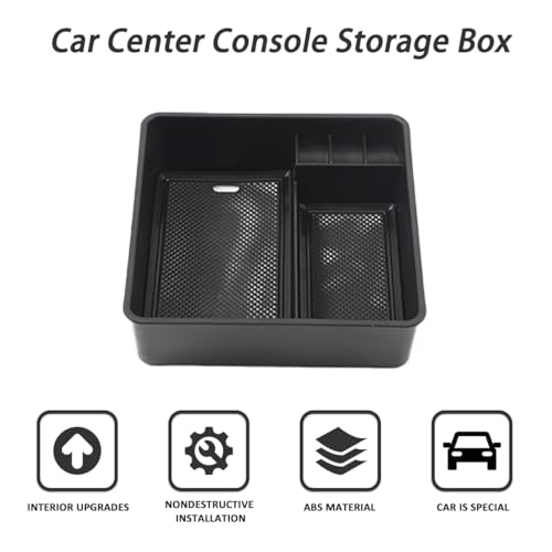 JONKOKO for Land Rover Range Rover Vogue L460 2023-2024 Car Center Console Armrest Storage Box Organizer Tray for Range Rover Sport 2023-2024 Armrest Hidden Storage Box Container (Without Refrigerator) - Image 5