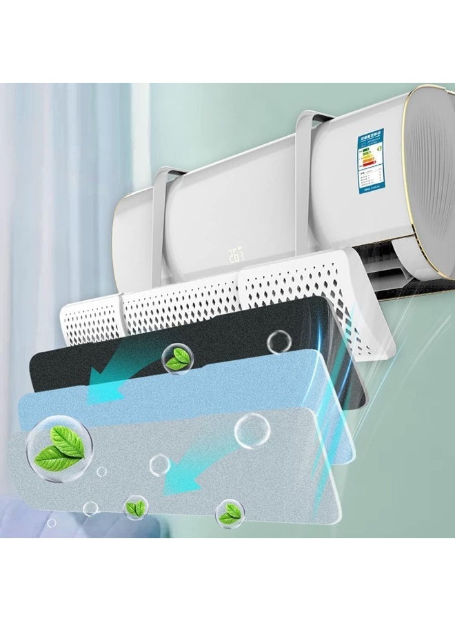 DMG TECH DMG Air Conditioner Deflector, Adjustable Telescopic & Foldable Wind Shield, Universal Fit for Wall Mounted Split AC (74cm-103cm), No Drill Installation, Anti Direct Blow for All Seasons Home & Office - Image 1